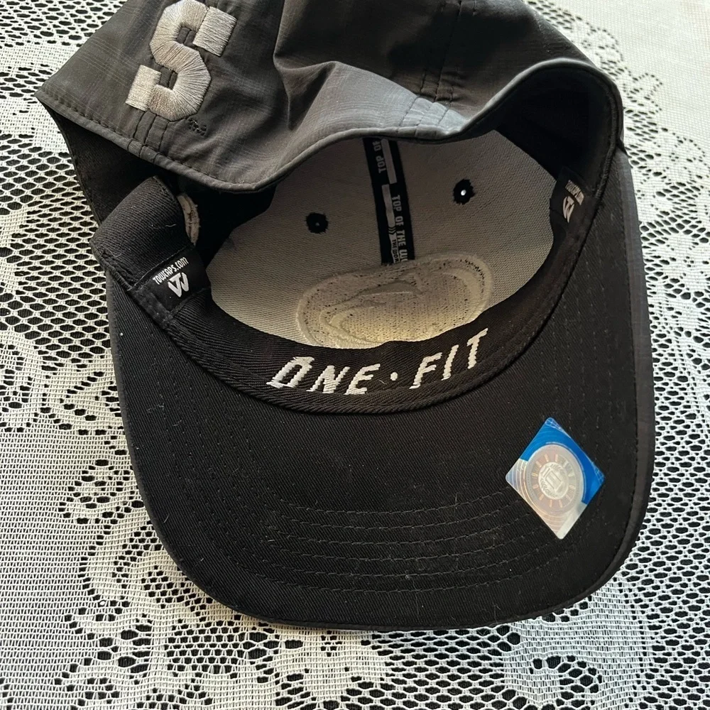 Penn State Top of the World Black Cap with White Accents